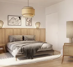 Accessoires*Studio Gazelles Editions Panneau simple pour tête de lit, Wallwood, droit, , L40cm, H120cm - chêne