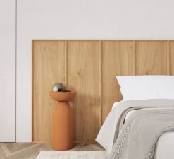 Panneau simple pour tête de lit, Wallwood, biais, chêne, L40cm, H120cm - Studio gazelles editions