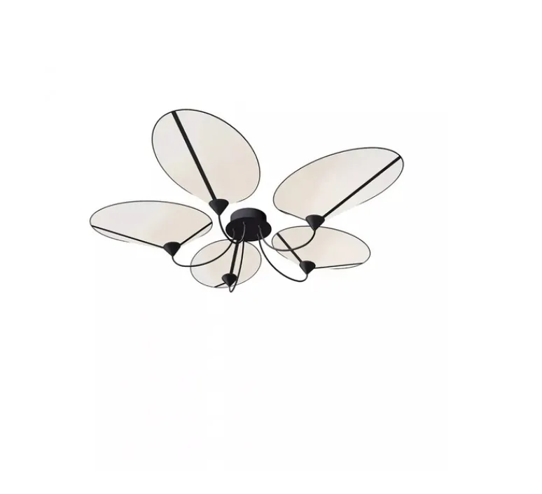 Plafonnier & Spot*DesignHeure Plafonnier, 5 Moyen Shield, blanc & noir, L140cm, H26cm - blanc & noir