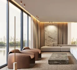 Plafonnier & Spot*Panzeri Plafonnier, 432 Ways, terracotta, collerette blanche, IP40, LED, dim, 2700K, 753 lm, Ø6cm, H11cm - terracotta, colerette blanche