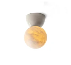 Plafonnier & Spot*Luxcambra Plafonnier, Abisal PL Mini, albâtre, , Ø12cm, H18cm - beige