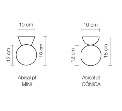 Plafonnier & Spot*Luxcambra Plafonnier, Abisal PL Mini, albâtre, , Ø12cm, H18cm - terracotta