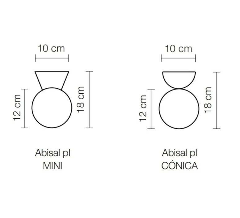 Plafonnier & Spot*Luxcambra Plafonnier, Abisal PL Mini, albâtre, , Ø12cm, H18cm - vert