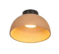 Plafonnier & Spot*Luxcambra Plafonnier, Absis PL, large, , LED, 2700K, 420 lm, Ø24cm, H15cm - noir, terracotta