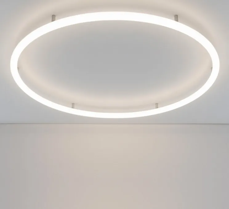 Plafonnier, Alphabet Of Light circular 155 semi-encastré, blanc, LED, dim, 3000K, 10280 lm, L155cm, H10cm - Artemide