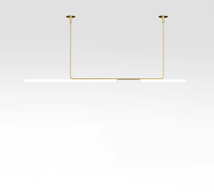 Plafonnier, Ambrosia 210, + 60cm, or mat, LED, 2700K, 2000lm, L210cm, H86,6cm - Marset