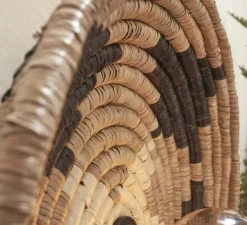 Plafonnier & Spot*Good&Mojo Plafonnier, Andros, , Ø45cm, H8cm - noir, naturel, blanc