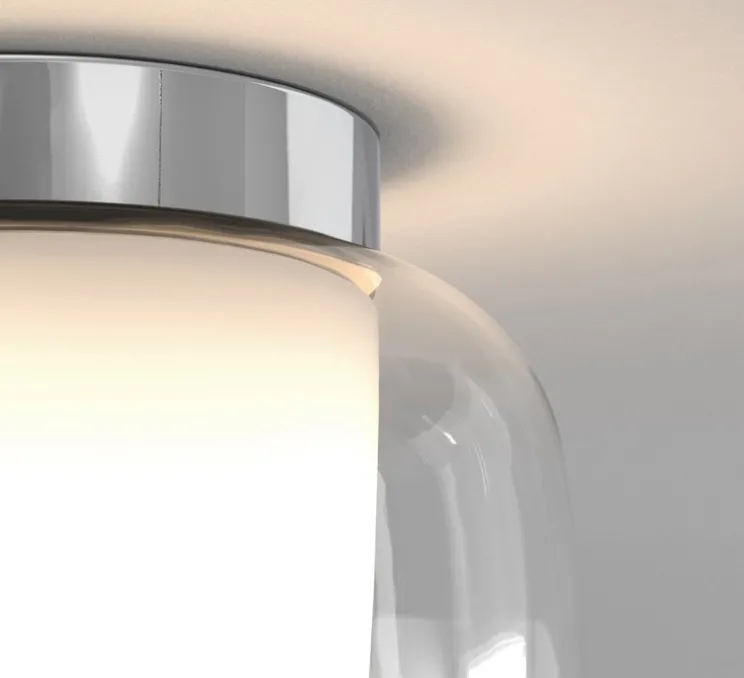 Plafonnier, Aquina 240, chrome, Ø24cm, H21cm - Astro