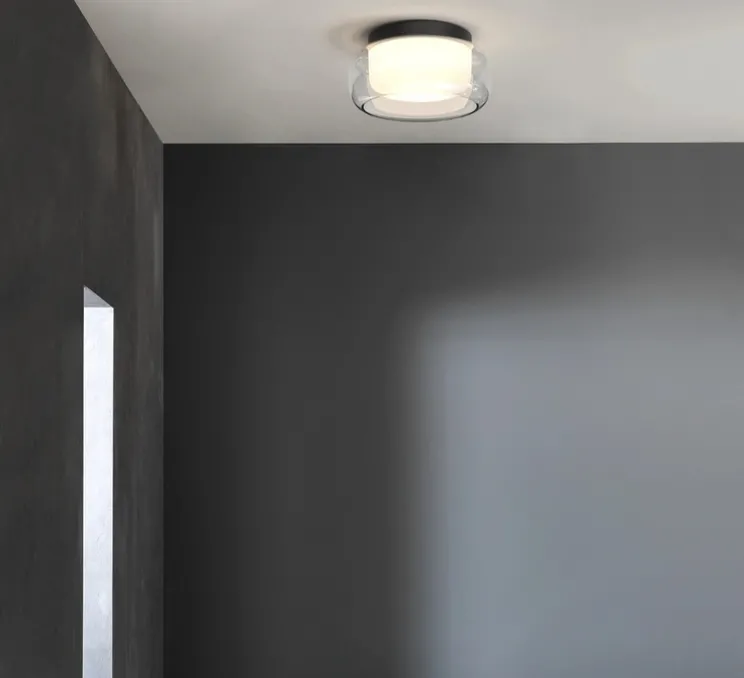 Plafonnier, Aquina 360, noir, Ø36cm, H17,6cm - Astro