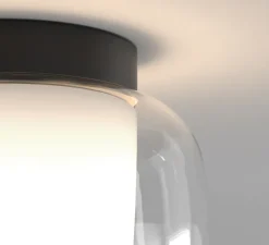 Plafonnier, Aquina 240, noir, Ø24cm, H21cm - Astro