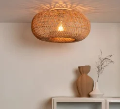 Plafonnier, Arizona, naturel, L50cm, H36cm - Good&Mojo