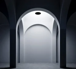 Plafonnier & Spot*Davide Groppi Plafonnier, Asintoto, , LED, dim, 2700K, 1435 lm, Ø40cm, H1cm - noir