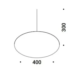 Plafonnier & Spot*Davide Groppi Plafonnier, Asintoto, , LED, dim, 2700K, 1435 lm, Ø40cm, H1cm - noir
