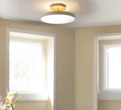 Plafonnier & Spot*Umage Plafonnier, Asteria UP, medium, , LED, dim, 3000K, 1100 lm, Ø43cm, H16,9cm - blanc perle