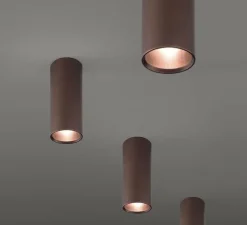 Plafonnier, A-Tube mini, bronze, Ø6cm, H14cm - Lodes