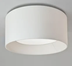 Plafonnier & Spot*Astro Plafonnier, avec abat-jour Bevel Round 600 et structure 4-Way plate, , Ø60cm, H27cm - blanc