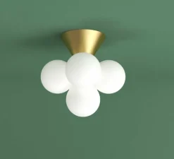 Plafonnier & Spot*Atelier Areti Plafonnier, Axis Variation 578, , L18cm, H36,5cm - laiton