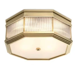 Plafonnier & Spot*Eichholtz Plafonnier, Bagatelle, , Ø48cm, H28cm - Laiton, transparent