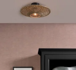 Plafonnier & Spot*Good&Mojo Plafonnier, Bali S, , Ø44cm, H12cm - naturel