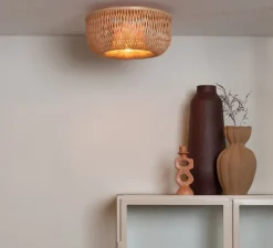 Plafonnier & Spot*Good&Mojo Plafonnier, Barbados, , Ø35cm, H17cm - naturel
