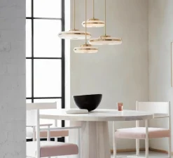 Plafonnier & Spot*Bert frank Plafonnier, Beran Large , , LED, dim, 2700K, 700 lm, Ø36cm, H6cm - laiton brossé