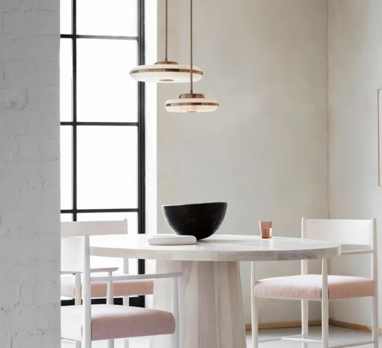 Plafonnier & Spot*Bert frank Plafonnier, Beran Large , , LED, dim, 2700K, 700 lm, Ø36cm, H6cm - laiton antique