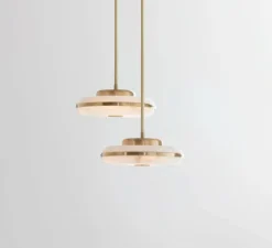 Plafonnier & Spot*Bert frank Plafonnier, Beran Small , , LED, dim, 2700K, 700 lm, Ø26cm, H6cm - laiton brossé