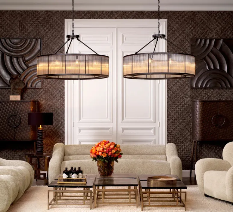 Plafonnier & Spot*Eichholtz Plafonnier, Bernardi XL, , Ø110cm, H60cm - bronze