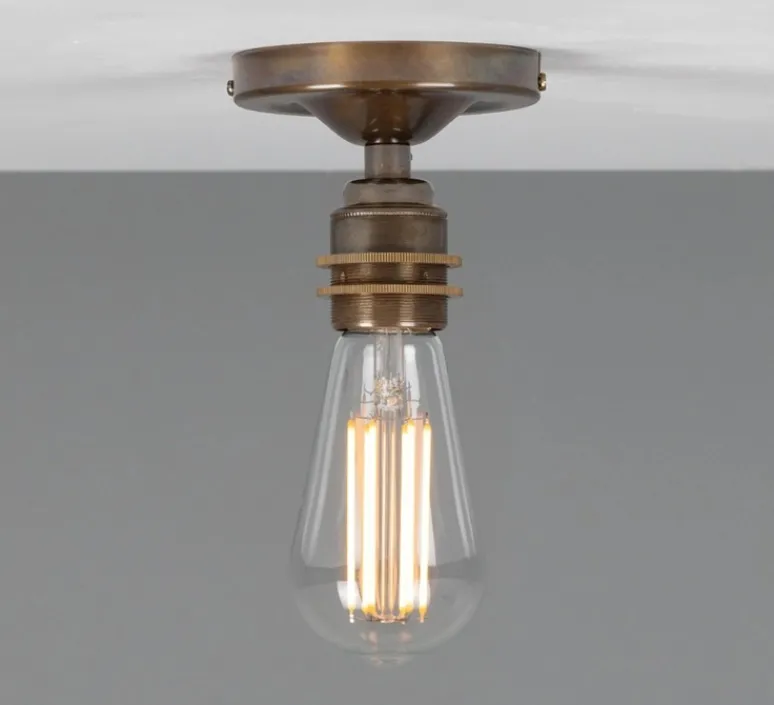 Plafonnier & Spot*Mullan Lighting Plafonnier, Bexter, , Ø10cm, H8,5cm - laiton antique