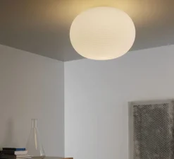 Applique|Plafonnier & Spot*Fontana Arte Plafonnier, Bianca Media, , Ø30cm, H20cm - blanc