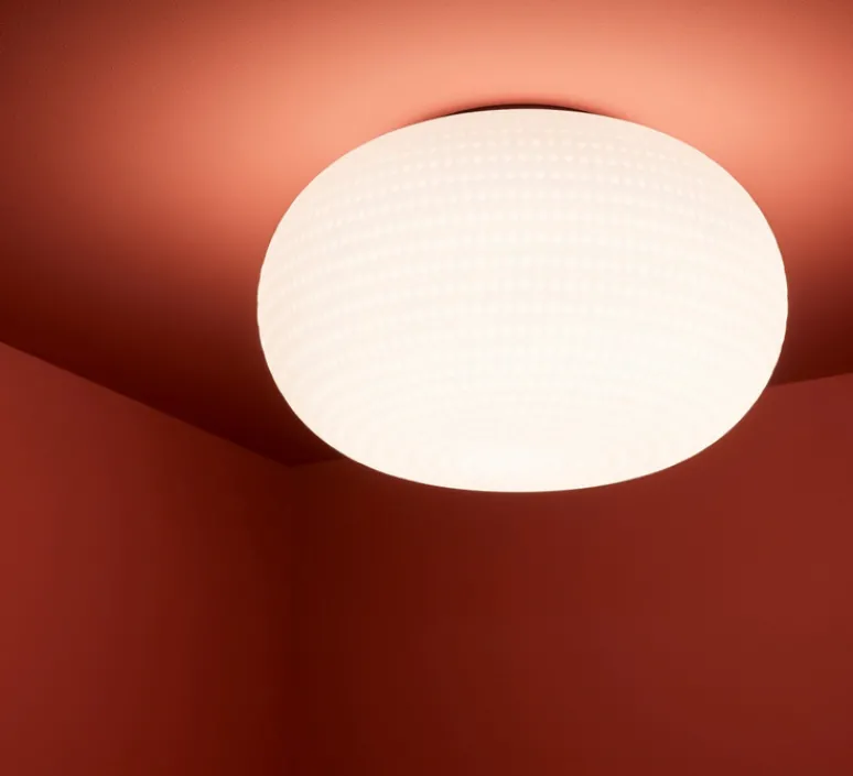 Applique|Plafonnier & Spot*Fontana Arte Plafonnier, Bianca Media, , Ø30cm, H20cm - blanc