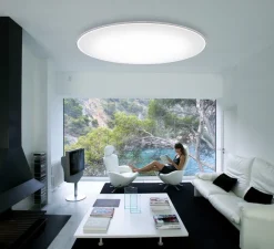 Plafonnier, Big 0530, blanc, Ø120cm, H18cm - Vibia