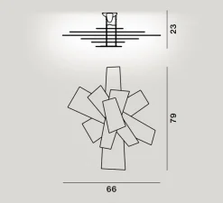 Plafonnier & Spot*Foscarini Plafonnier, Big Bang, , L79cm, H23cm - blanc