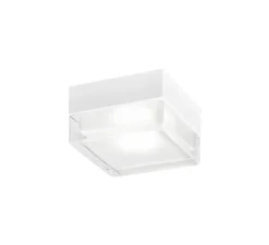 Plafonnier, Blas 2.0, blanc et transparent, IP65, LED, 3000K, 640lm, L13cm, H7,9cm - Wever&Ducré
