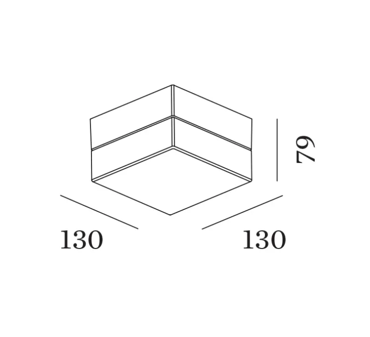 Plafonnier, Blas 2.0, blanc et transparent, IP65, LED, 3000K, 640lm, L13cm, H7,9cm - Wever&Ducré