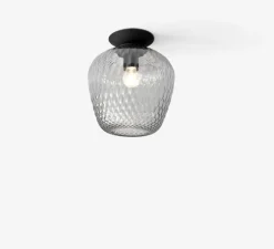 Plafonnier, Blown SW5, transparent, noir, LED, Ø28cm, H34cm - AndTradition