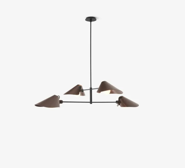 Plafonnier, Bonnet SC92, bronze, noir, Ø100cm, H110cm - Andtradition