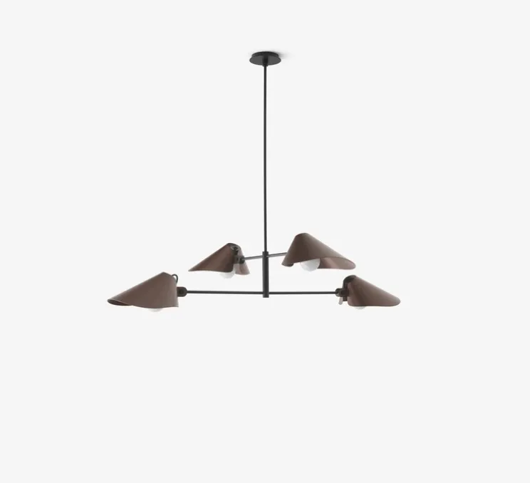 Plafonnier, Bonnet SC92, bronze, noir, Ø100cm, H110cm - Andtradition