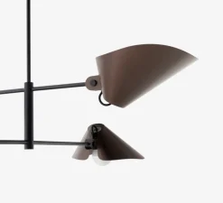 Plafonnier, Bonnet SC92, bronze, noir, Ø100cm, H110cm - Andtradition