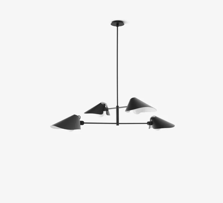 Plafonnier, Bonnet SC92, noir, Ø100cm, H110cm - Andtradition