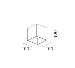 Plafonnier & Spot*Wever&Ducré Plafonnier, Box 1.0 LED, , LED, Dali, 2700K, 670 lm, Ø10cm, H10cm - blanc mat