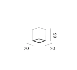 Plafonnier, Box Mini 1.0 LED, blanc, LED, 2700K, 440lm, L7cm, H8,5cm - Wever&Ducré