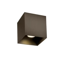 Plafonnier, Box outdoor 1.0, bronze, IP65, LED, dim, 3000K, 700 lm, L10cm, H10cm - Wever&Ducré