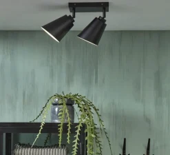 Plafonnier & Spot*It's about Romi Plafonnier, Bremen, , Ø35cm, H24cm - noir