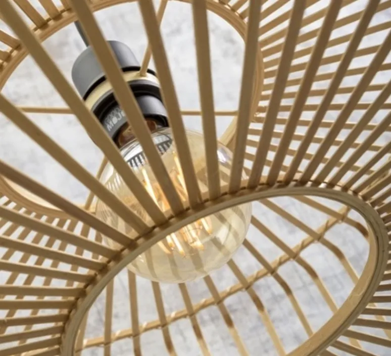 Plafonnier & Spot*Good&Mojo Plafonnier, Bromo L, , Ø60cm, H18cm - naturel