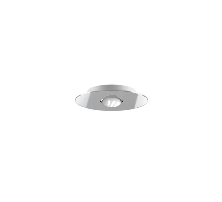 Plafonnier, Bugia Single, chrome, LED, dim, 2700K, 1320 lm, Ø24cm, H5cm - Lodes