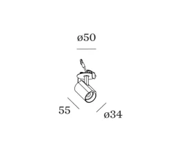 Plafonnier & Spot*Wever&Ducré Plafonnier, Ceno 1.0, , LED, 2700K, 440lm, Ø5cm, H8cm - Wever & Ducré noir