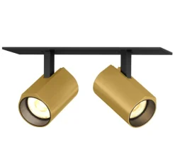 Plafonnier & Spot*Wever&Ducré Plafonnier, Ceno 2.0, , LED, 2700K, 2x440lm, L15,4cm, H4cm - Wever & Ducré noir et or