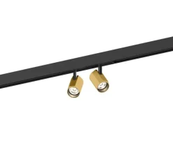 Plafonnier & Spot*Wever&Ducré Plafonnier, Ceno on Strex 2,0, , LED, 3000K, 1020 lm, Ø3,5cm, H17,1cm - noir et or