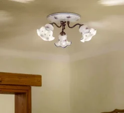 Plafonnier & Spot*Ferroluce Plafonnier, Chieti C171, , Ø23cm, H50cm - bronze